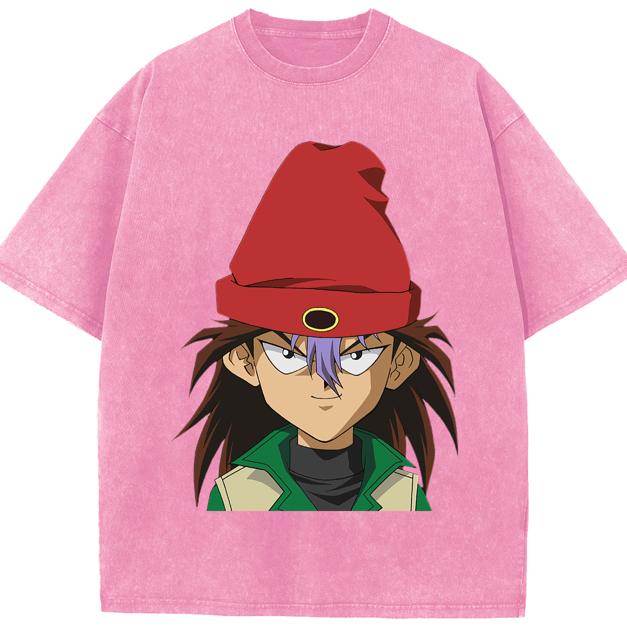 （画像用） 遊☆戯☆王 Yu-Gi-Oh! 綿100% ヴィンテージ風 半袖Tシャツ（フロントプリント）